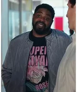 Loot S02 Ron Funches purple Bomber Jacket