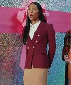 Loot S02 Sofia Salinas Maroon Blazer