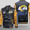 Los Angeles Rams Black Leather Jacket