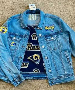Los Angeles Rams Denim Blue Jacket
