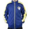 Los Angeles Rams Blue Full-Zip Track Jacket