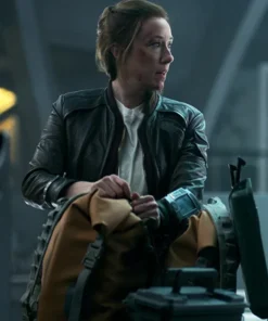 Lost In Space Molly Parker leather Jacket