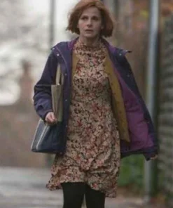 Louise Brealey A Discovery of Witches Gillian Chamberlain Purple Cotton Jacket