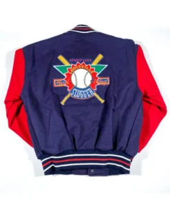 Louisville Slugger 90’s Blue and Red Wool Varsity Jacket