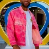 Love Island UK S11 Reuben Collins Pink Trucker Jacket