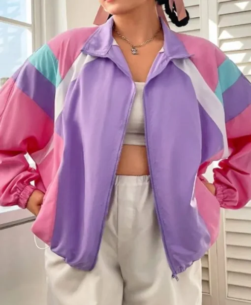 Love Lies Bleeding Katy O'Brian Tri-Color Jacket