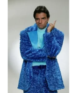 Ludovico P. Luche Blue Fur Suit