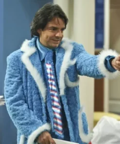 Ludovico P. Luche Blue and White Coat