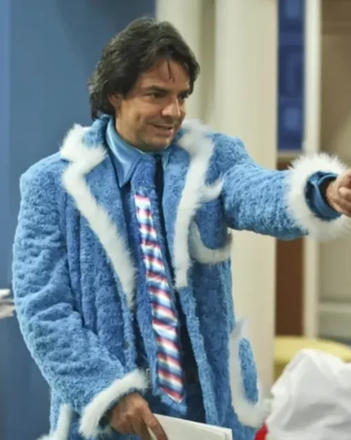 Ludovico P. Luche Blue and White Coat