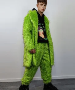 Ludoviquito P. Luche Fur Green Coat sale