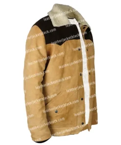 Luke Grimes Yellowstone S05 Brown Suede Leather Jacket
