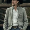 Luke Grimes Yellowstone Season 3 Luke Grimes Grey Wool Blend Blazer Coat