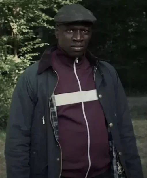 Lupin 2021 Omar Sy Black Polyester Jacket