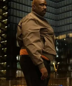 Lupin S03 Jean-Luc Keller Brown Bomber Jacket