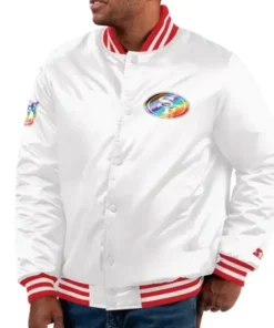 Lyric Koss San Francisco 49ers White Track Jacket
