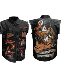 MLB Baltimore Orioles Denim Vest