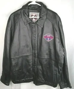 MLB Boston Red Sox World Series Black Leather Jacket For Sale