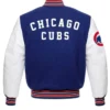 MLB Team Chicago Cubs Blue And White Letterman Varsity Jacket For Sale