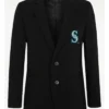 MLB Team Seattle Mariners Black Blazer