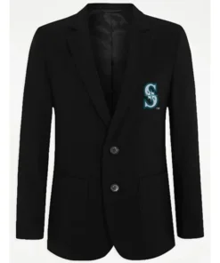 MLB Team Seattle Mariners Black Blazer