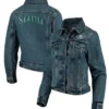 MLB Team Seattle Mariners Denim Trucker Jacket