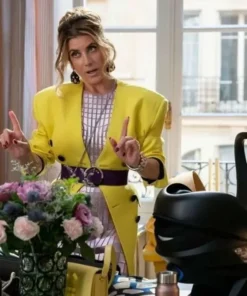 Madeline Emily In Paris S03 Yellow Coat