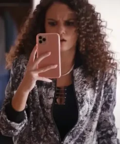 Madison Pettis He’s All That Alden Pierce Bomber Jacket