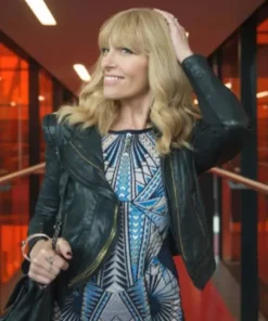 Mafia Mamma 2023 Toni Collette Leather Jacket