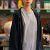 Maid 2021 Margaret Qualley Blue Fleece Hoodie