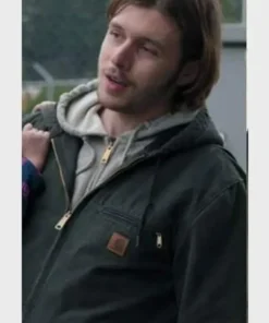 Maid Nick Robinson Dark Grey Hooded Cotton Jacket