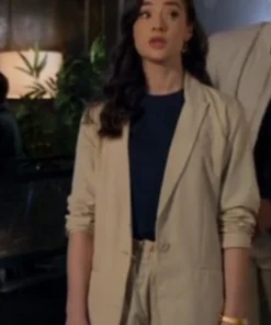 Make Me A Match Eva Bourne Beige Blazer