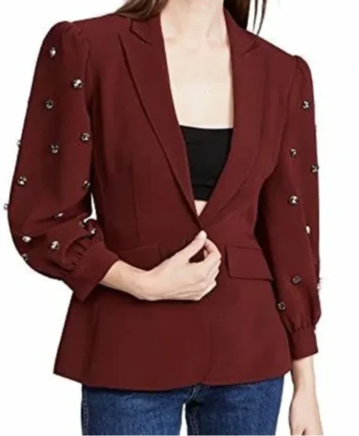 The Young and The Restless Camryn Grimes Maroon Blazer Jacket
