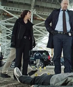 Marisa Ramirez TV Series Blue Bloods Milestones Black Cotton Coat