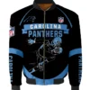 Marv Carolina Panthers Printed Full-Zip Bomber Jacket