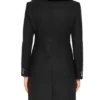 Mary Hamilton TV Series Batwoman Nicole Kang Fur Collar Black Wool Coat For Sale