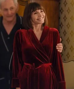 Mary Steenburgen Happiest Season Tipper Red Coat