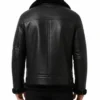 Mateo RAF Aviator SF Black Bomber Jacket Mens