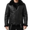 Mateo RAF Aviator SF Bomber Black Jacket
