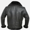Mateo RAF Aviator SF Flying Bomber Pilot Sheepskin Leather Black Shearling Fur Inner Jacket