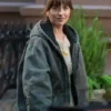 Materialists 2024 Dakota Johnson Grey Hooded Jacket