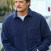 Materialists Pedro Pascal Blue Shirt