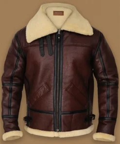 Mathew Aviator RAF SF Shearling Fur Leather Jacket