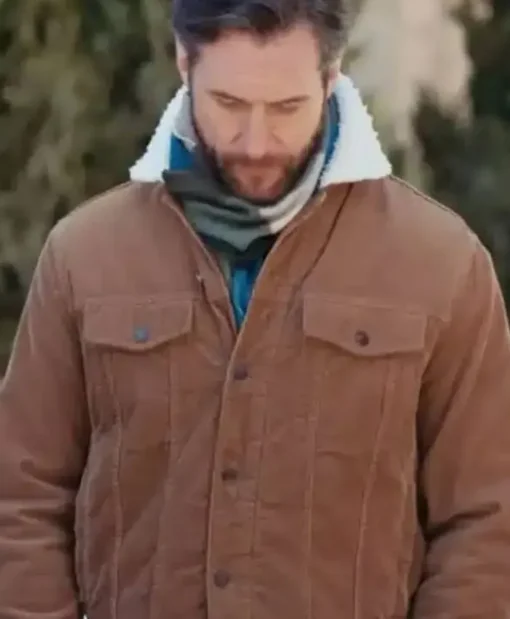 Matt Wells Christmas On The Alpaca Farm 2023 Brown Jacket
