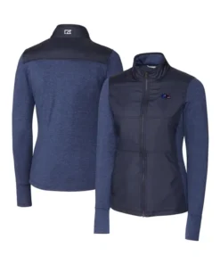 Maurie NFL Carolina Panthers Stealth Blue Full-Zip Jacket