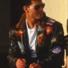 Maverick Top Gun Tom Cruise Flight Bomber Leather Jacket