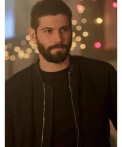 In The Dark Celebrity Max Parish Black Bomber Jacket