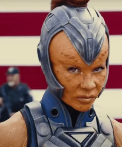 Mayling Ng Movie The Suicide Squad 2 Mongal Purple Leather Costume Vest