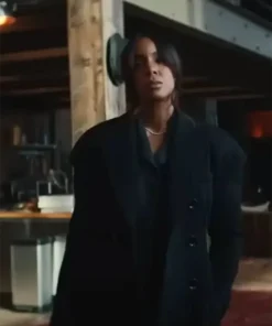 Mea Culpa 2024 Kelly Rowland Black Trench Coat