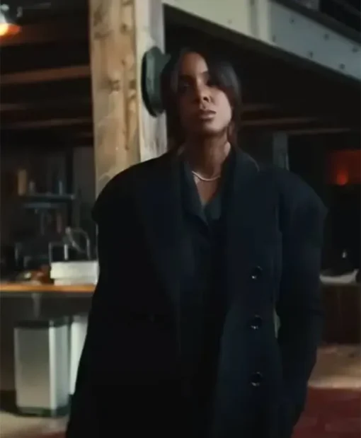 Mea Culpa 2024 Kelly Rowland Black Trench Coat