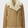 Meagan Shearling Faux Brown Jacket